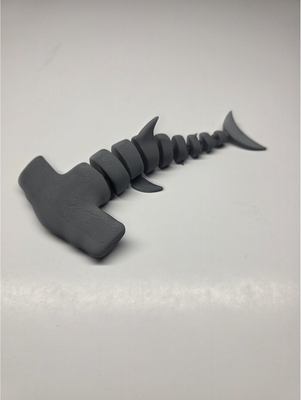 3D Printed Hammerhead Shark Fidget Toy, Articulating Sea Creature